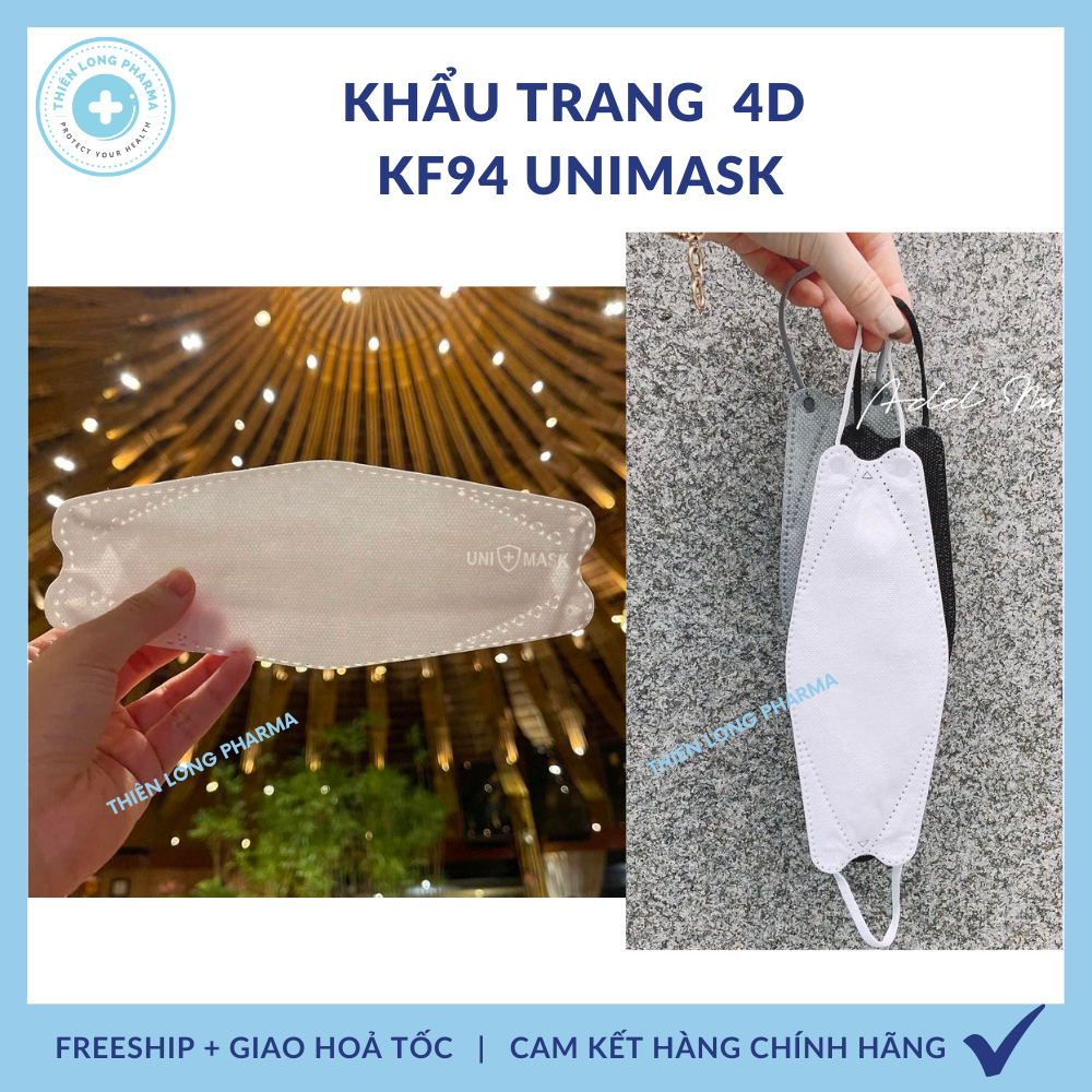 [Thùng 300 Cái] Khẩu trang 4 Lớp KF94 UNI MASK Chống Bụi Mịn, Kháng khuẩn hàng Cao Cấp Chính Hãng