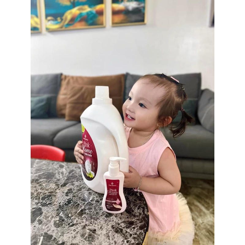 NƯỚC RỬA CHÉN PINK HOME HƯƠNG SẢ CHANH - MUA 1 CAN TẶNG 1 NƯỚC RỬA TAY (Can to 3,6 lít)
