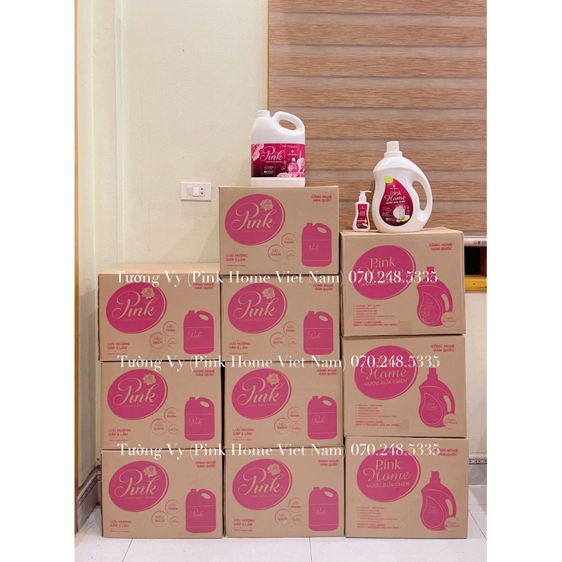 NƯỚC RỬA CHÉN PINK HOME HƯƠNG SẢ CHANH - MUA 1 CAN TẶNG 1 NƯỚC RỬA TAY (Can to 3,6 lít)