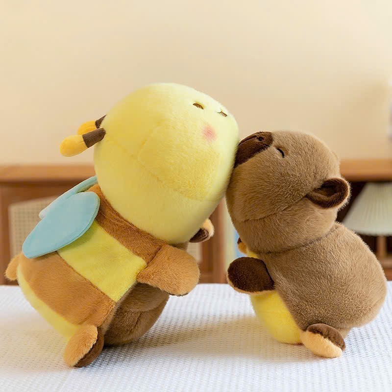 Capybara Ong Capybara Con Ong Đáng Yêu Sự Kết Hợp Dễ Thương Gấu Bông Capybara Mẫu Mói Món Quà Ý Nghĩa
