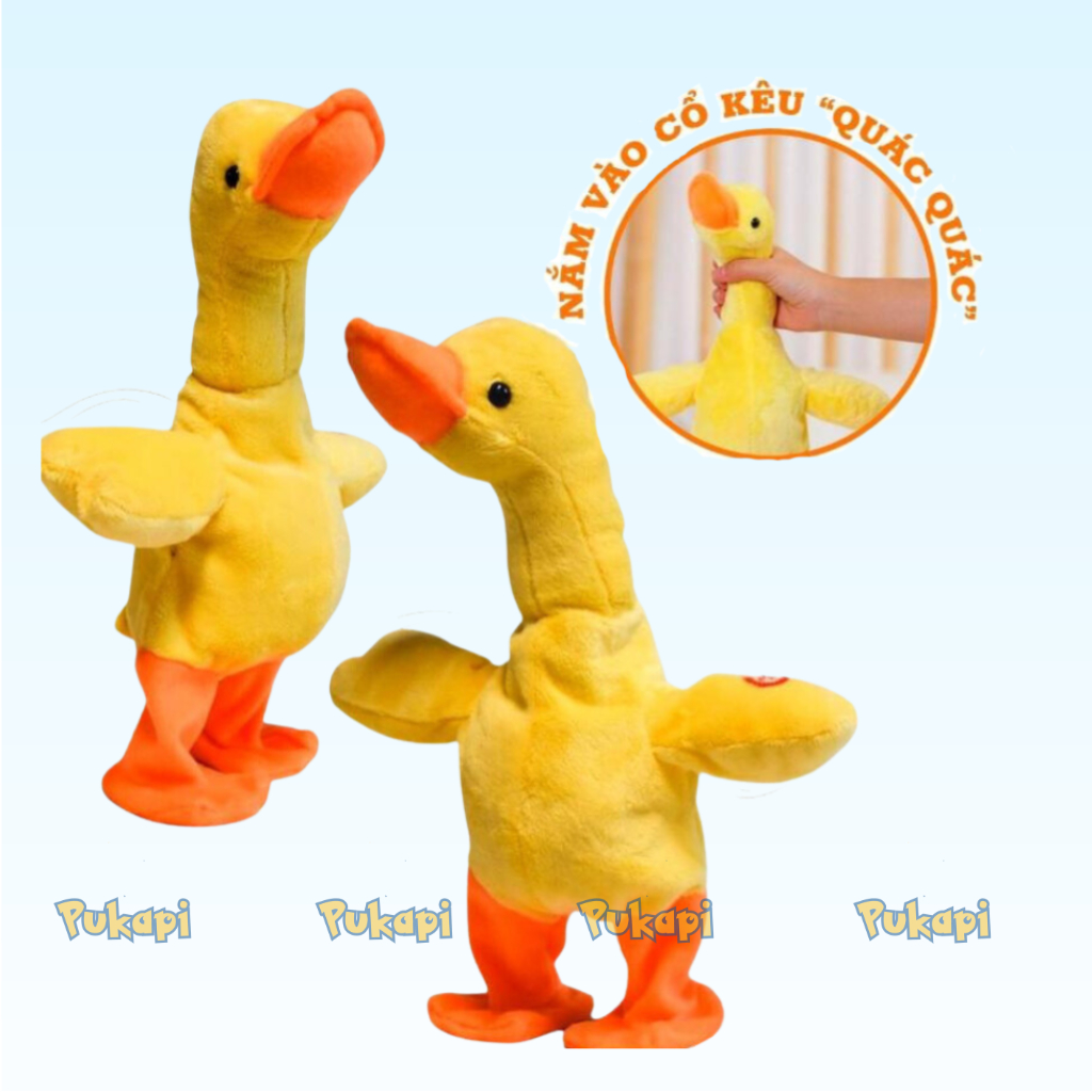 Vịt Nhại Giọng Con Vịt Biết Nói Đồ Chơi Con Vịt Vịt Cute Vịt Bông Nhại Giọng Vịt Poka Nhại Tiếng Nói - Đồ Chơi PUKAPI