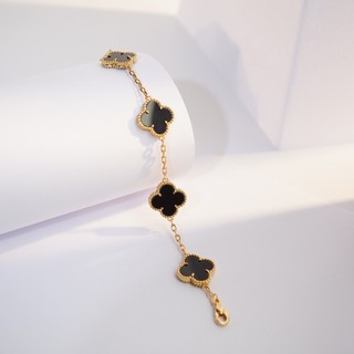 Vòng tay nam nữ LAMY Flower Clover Bracelet Gold 2266