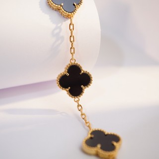 Vòng tay nam nữ LAMY Flower Clover Bracelet Gold 2266