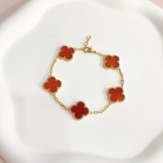 Vòng tay nam nữ LAMY Flower Clover Bracelet Gold 2266
