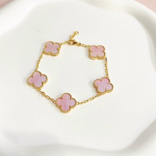 Vòng tay nam nữ LAMY Flower Clover Bracelet Gold 2266