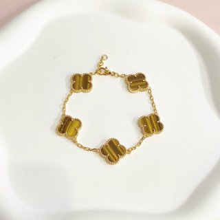 Vòng tay nam nữ LAMY Flower Clover Bracelet Gold 2266