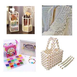 [Có Lỗ] 20Gr-100Gr Hạt Ngọc Trai Nhân Tạo 3-20mm Làm Trang Sức Handmade Pearl Beads DIY Jewelry Handmade Supplies