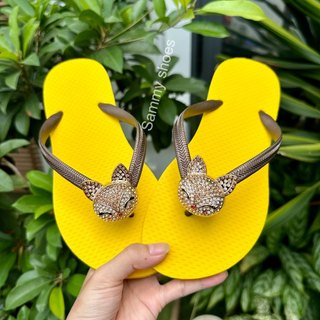 [Mũi Tròn-charm Hồ Ly] DÉP XỎ NGÓN NỮ GẮN CHARM HỒ LY MIX 18 MÀU ĐẾ CAO SU ÊM ÁI