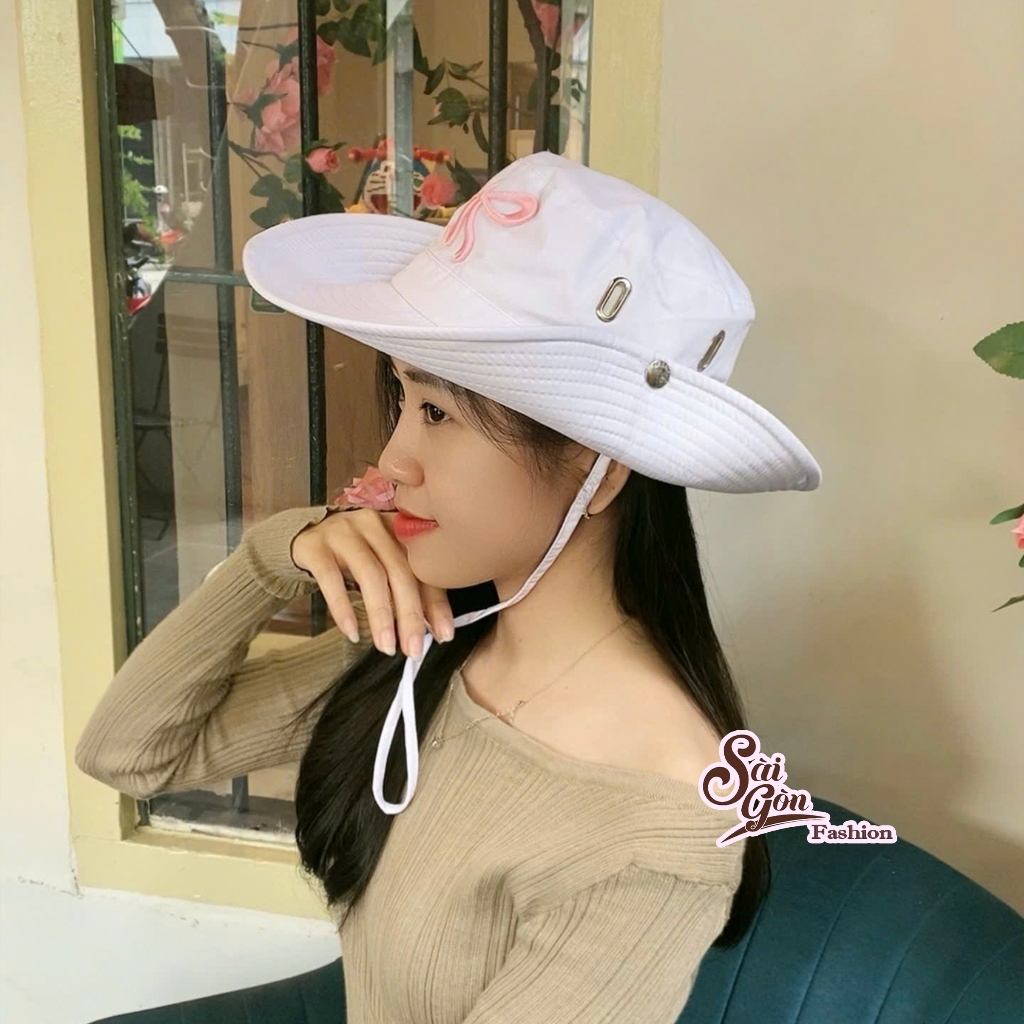 Mũ Bucket Cao Bồi Vành Rộng Chống Nắng Form Unisex Nam Nữ Hot Trend