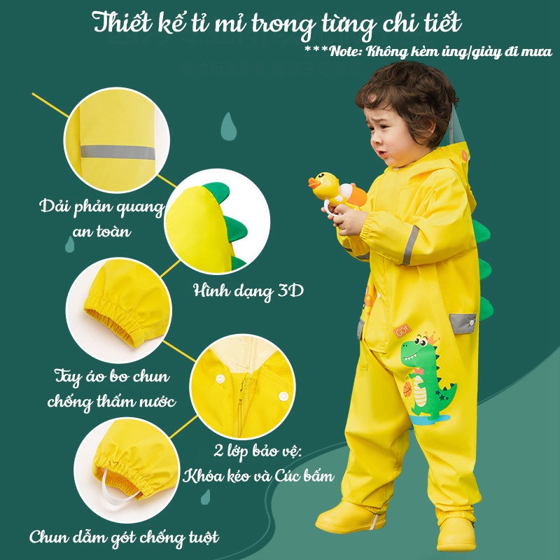 Áo mưa cao cấp cho bé