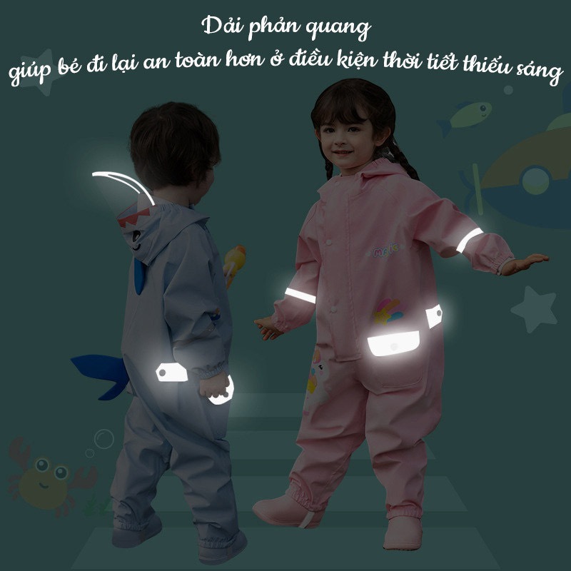 Áo mưa cao cấp cho bé