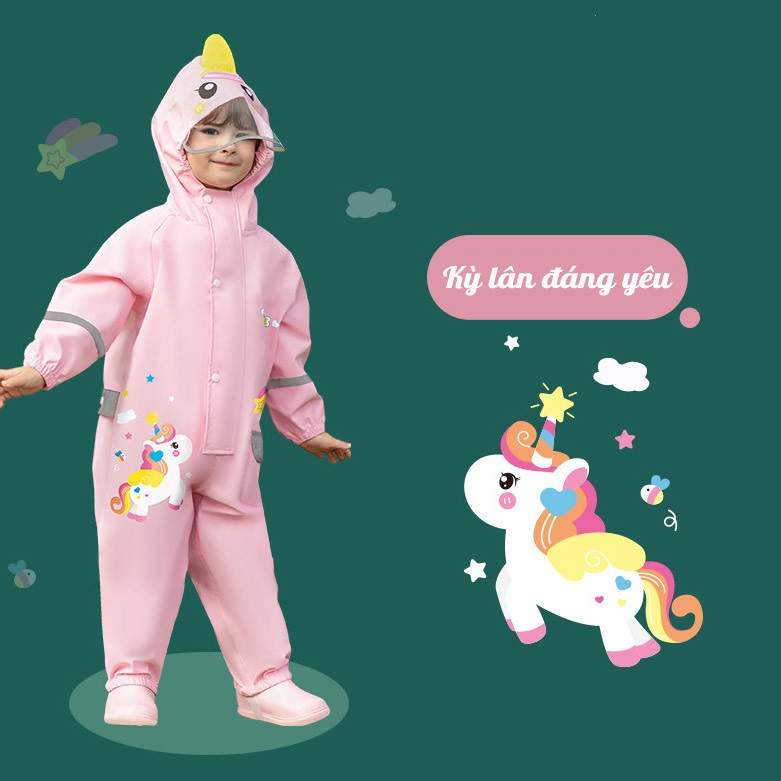 Áo mưa cao cấp cho bé
