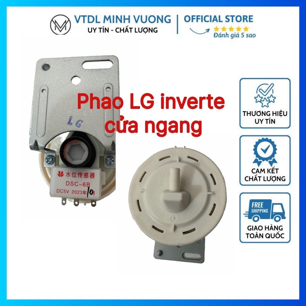 Phao, Van áp lực máy giặt cửa ngang LG, Samsung inverte