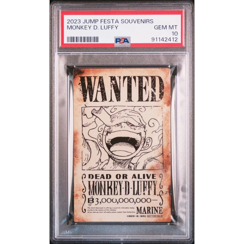 Thẻ PSA10 One Piece Card Japanese wanted note Nika Luffy festa 1459 ...