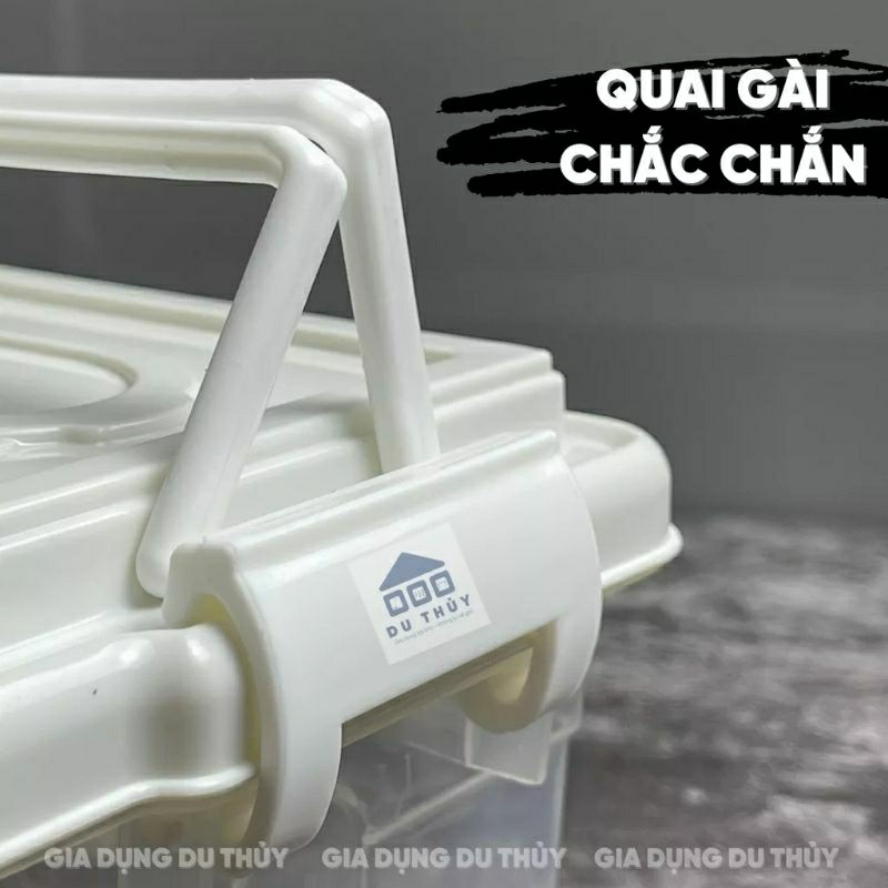 Hộp đựng đồ đa năng, thực phẩm có quai xách 6521 nhựa Việt Nhật
