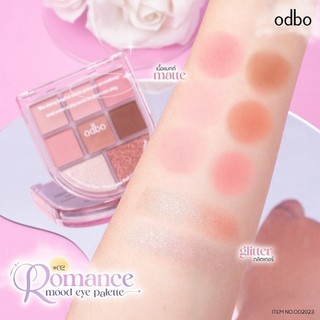 [ THAI - SẴN ]  Phấn mắt Odbo Romance Mood Eye xu hướng 2024 Thái Lan Tông Pastel Nhẹ Nhàng Bền Màu Lâu Trôi Tone Hồng