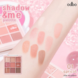 [ Thái Lan - SẴN ]  Bảng Phấn Mắt Odbo Shadow & me Gồm 9 Ô Màu Lì Và Ánh Nhũ OD2014
