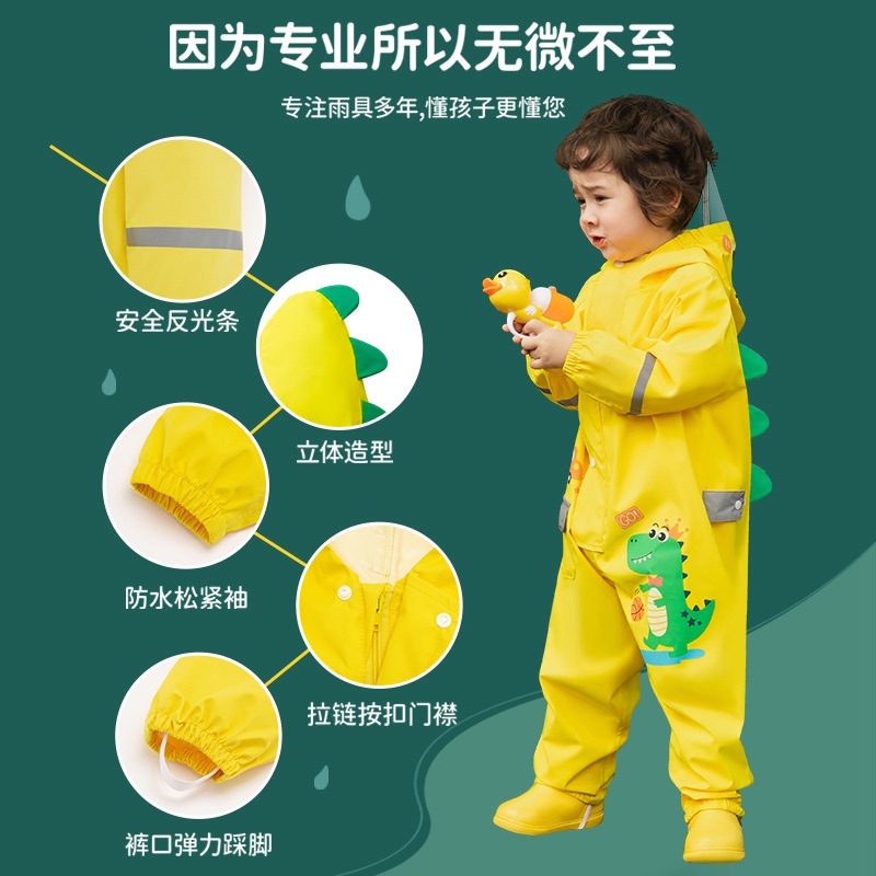 Áo Mưa Body, Aó Mưa Jumpsuit Liền Thân Chất Liệu Oxford Cao Cấp An Toàn Cho Bé AMLT03