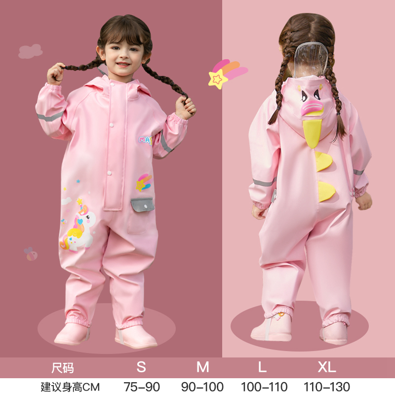 Áo Mưa Body, Aó Mưa Jumpsuit Liền Thân Chất Liệu Oxford Cao Cấp An Toàn Cho Bé AMLT03
