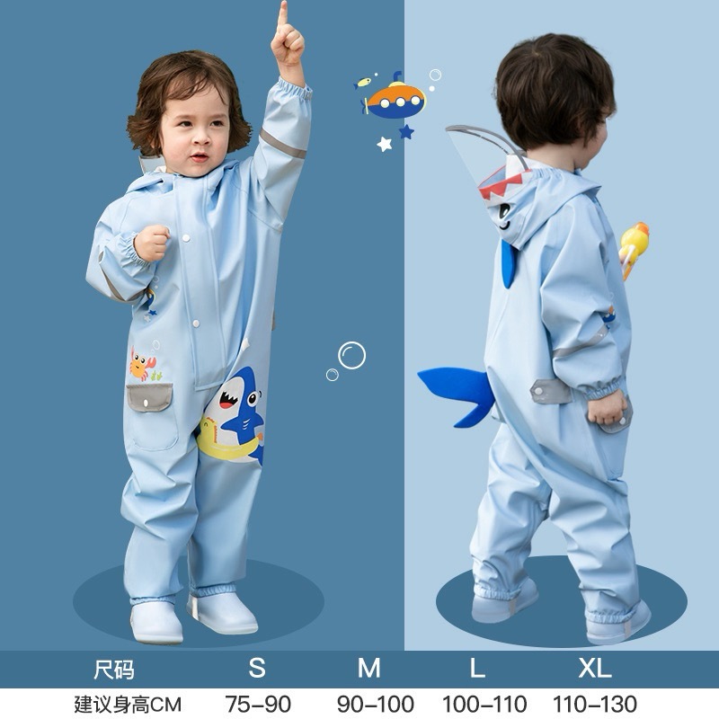 Áo Mưa Body, Aó Mưa Jumpsuit Liền Thân Chất Liệu Oxford Cao Cấp An Toàn Cho Bé AMLT03