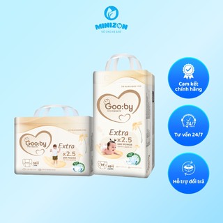 Bỉm Gooby Extra Chính Hãng - Tã Dán/Quần Siêu Mỏng Thấm Hút Đêm, Chống Hăm Đủ Size NB/S/M/L/XL/XXL