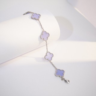 Vòng tay nam nữ LAMY Flower Clover Bracelet Silver 2265