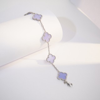 Vòng tay nam nữ LAMY Flower Clover Bracelet Silver 2265