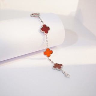 Vòng tay nam nữ LAMY Flower Clover Bracelet Silver 2265