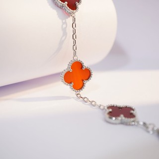 Vòng tay nam nữ LAMY Flower Clover Bracelet Silver 2265