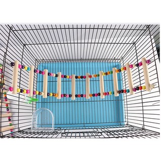 Thang Gỗ Leo Trèo Treo Lồng Chim Cảnh - Dùng Cho Vẹt/Sun Conures/Cockatiel/Budgie/Lovebird