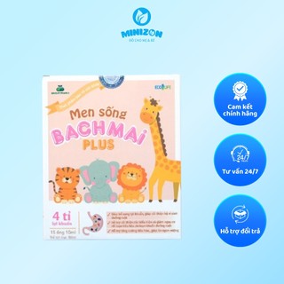 Men Sống Bạch Mai Plus Chứa Chất Xơ Và 4 Tỷ Lợi Khuẩn Hộp 15 Ống