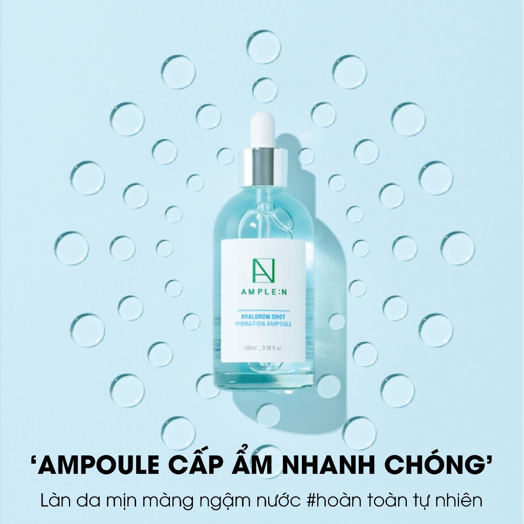 Ảnh Tinh Chất Cấp Ẩm Ample:n Hyaluron Shot Hydration Ampoule 2