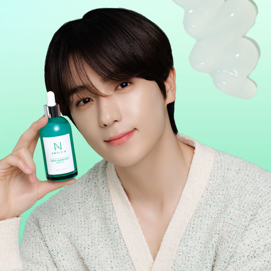 Ảnh Tinh Chất Rau Má Cấp Ẩm Làm Dịu Da Ample:N Centel Calming Shot Ampoule 2