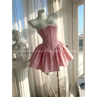 [HAN’S STORE ]VÁY CORSET HOA CHẤT COTTON THÔ CỰC XINH 2024(ẢNH THẬT)