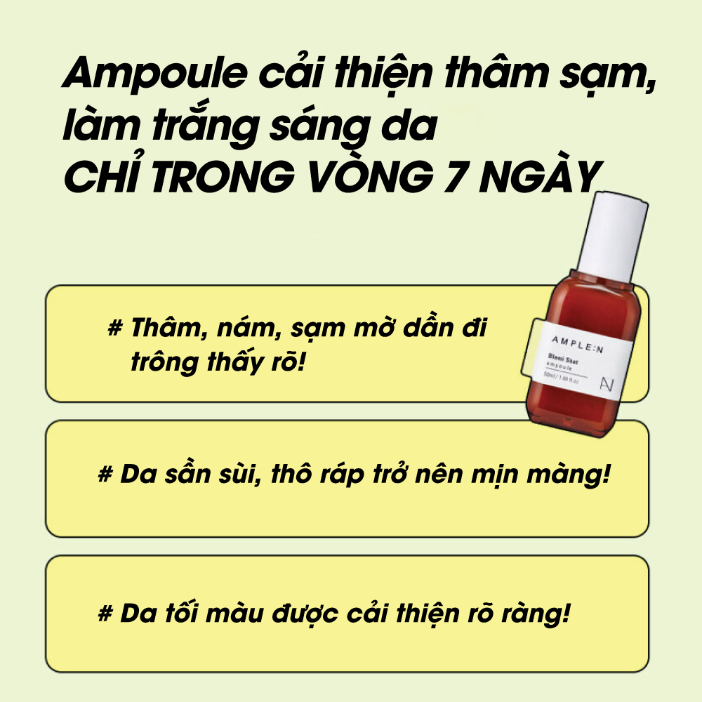 Ảnh Tinh Chất Dưỡng Sáng Da AMPLE:N Blemi Shot Ampoule 4