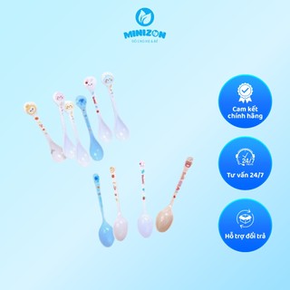 Thìa Phip Ăn Dặm Cán To & Cán Nhỏ Nhiều Màu Họa Tiết Đáng Yêu HP2408
