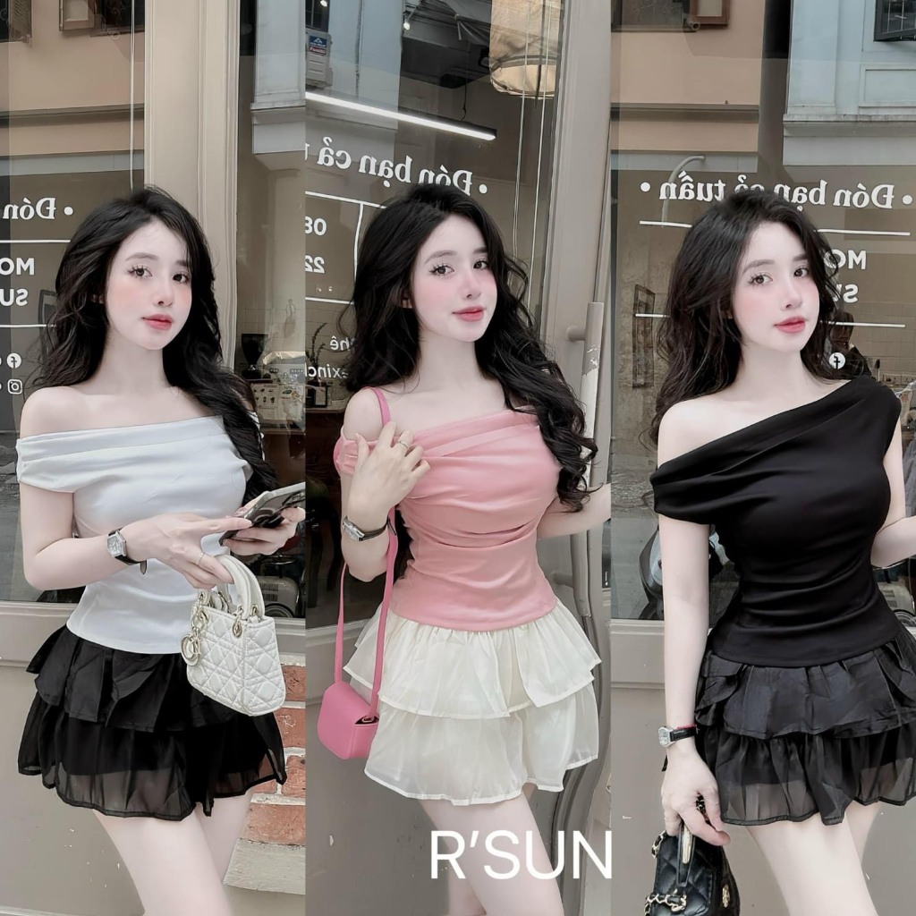 Set váy thiết kế thời trang nữ cực xinh cho nàng đi chơi, dạo phố, set ...