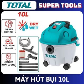 TOTAL Máy hút bụi & nước 10L 1200W TVC12101 ( Cam kết chính hãng 100%)