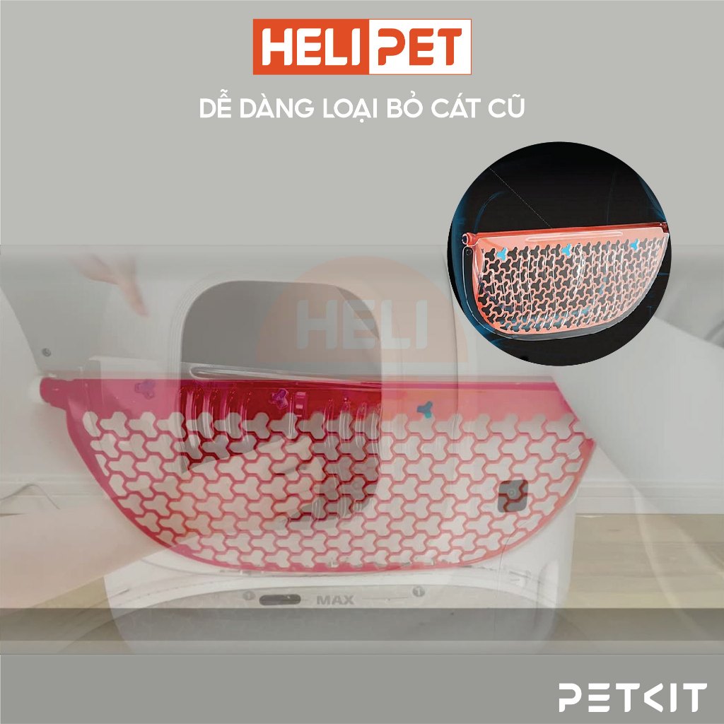 Ảnh Tấm Chắn Xả Cát Cũ Máy Vệ Sinh Cho Mèo PETKIT Pura Max - HeLiPet 4