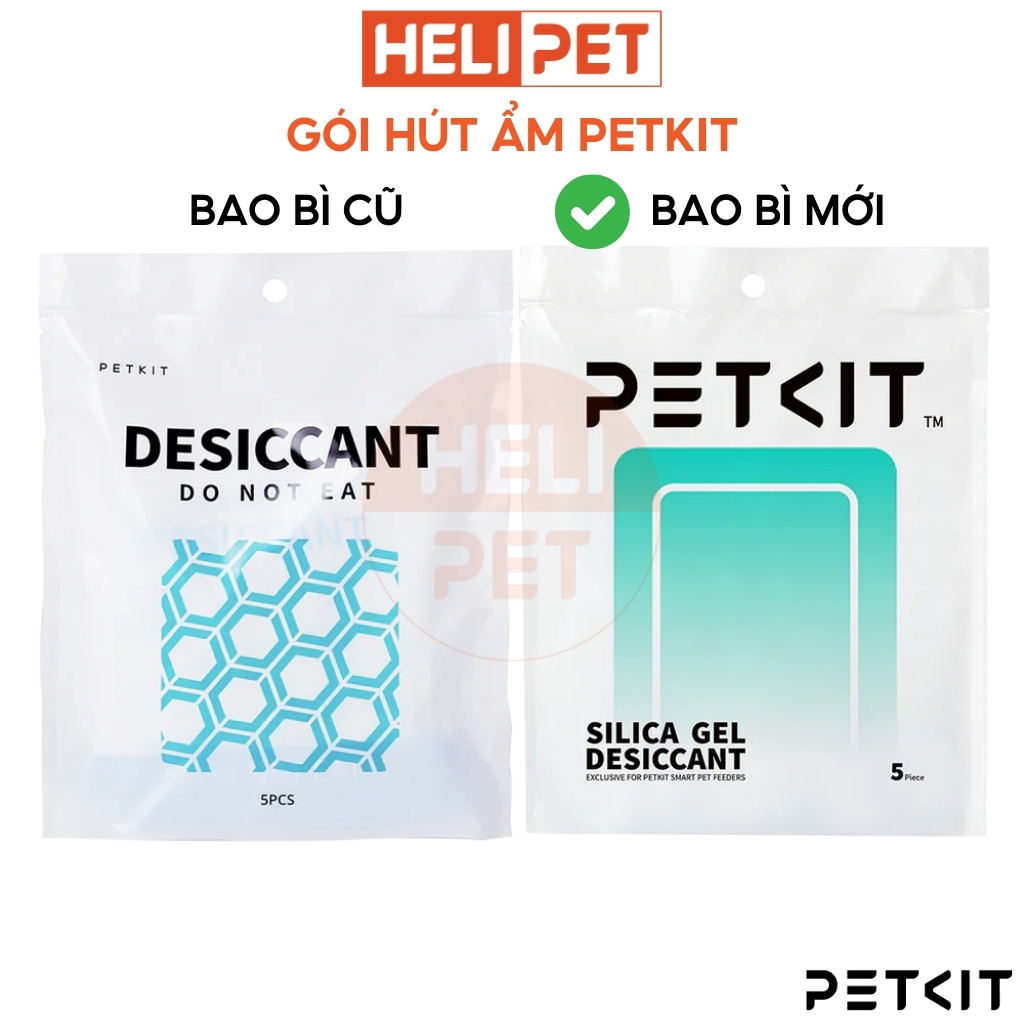 Ảnh Combo 5 Gói Hút Ẩm Dùng Cho Máy Cho Ăn, Nhả Hạt Tự Động Cho Mèo PETKIT Fresh Element - HeLiPet 2