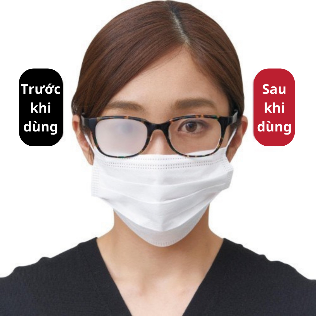 Gel lau kính chống bám hơi nước ANTI FOG chống sương mù chống mờ mắt kính cận