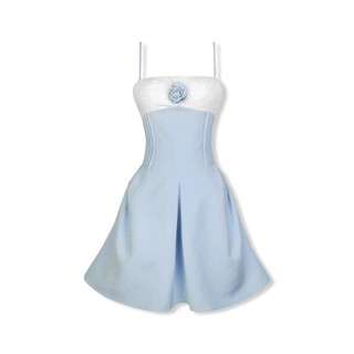 Đầm Ngắn Nữ String Pleated Waist, Chất Vải Linen Gân Thoải Mái, WDN089 SOME HOW STORE