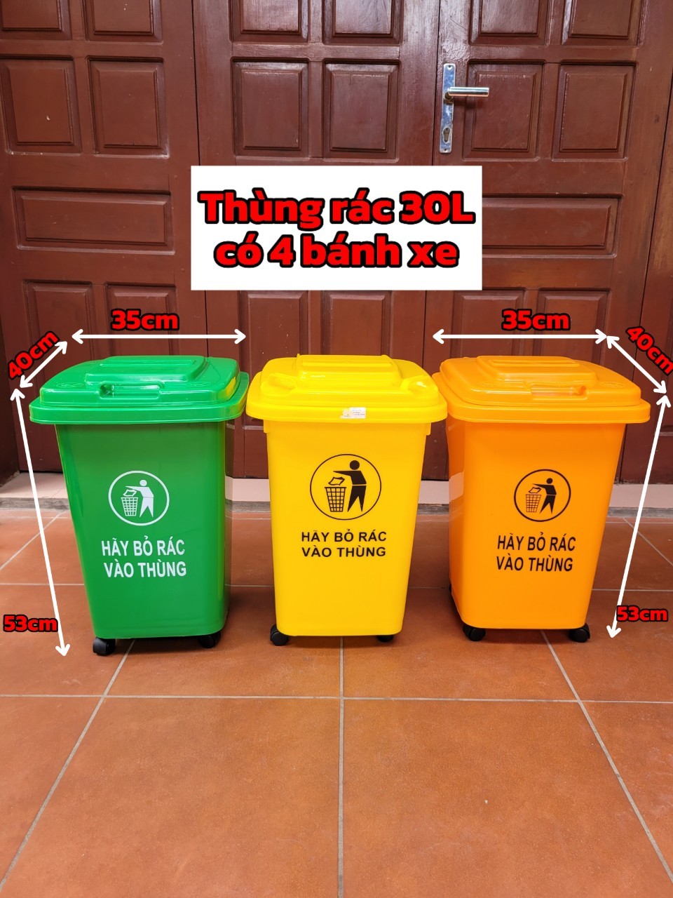 Thùng đựng rác nhựa, sọt rác nhựa 30L , 40L và 60L cho gia đình đạp ...