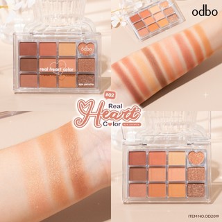 [ CHÍNH HÃNG - SẴN ] Bảng Màu Mắt Real Heart ODBO OD2019 8g trang điểm mắt nhũ mịn lì lâu trôi Tông Pastel Nhẹ Nhàng