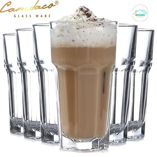 Bộ 6 Ly Cốc Thủy Tinh Uống Bia Úp Ngược 8 Góc Cao 400ML Cẩm Đạt – PCD21003