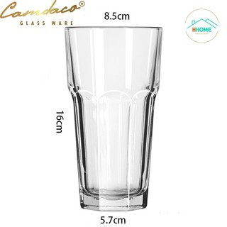 Bộ 6 Ly Cốc Thủy Tinh Uống Bia Úp Ngược 8 Góc Cao 400ML Cẩm Đạt – PCD21003