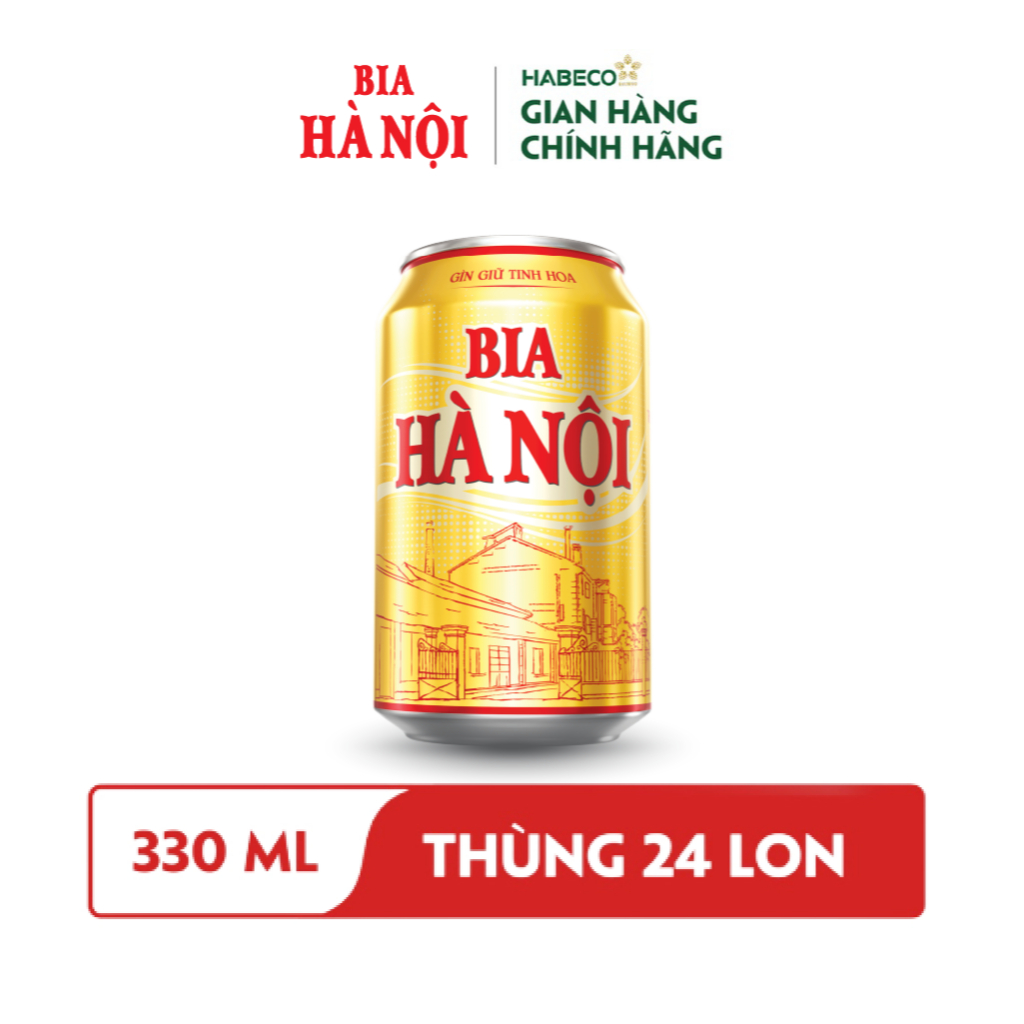 Ảnh HỎA TỐC HÀ NỘI - COMBO 2 Thùng 24 lon Bia Hà Nội – HABECO (330ml/lon) 1