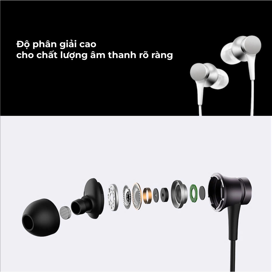Ảnh Tai Nghe Xiaomi Mi In-Ear Headphones Basic | Nghe nhạc, Chơi Game, Gọi điện, Thu âm | Hàng Chính Hãng 4