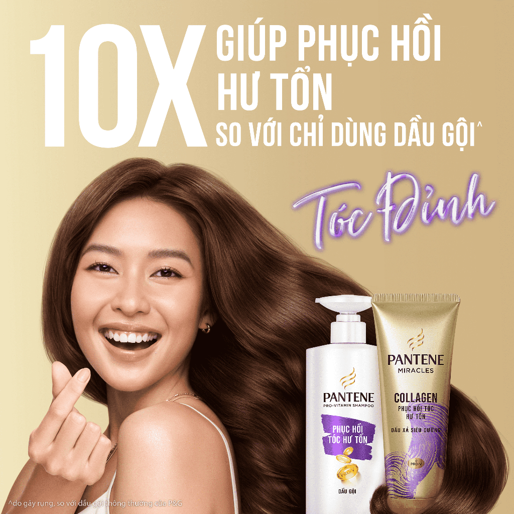 Ảnh Dầu Xả Siêu Dưỡng PANTENE Miracles Ngăn Rụng Tóc Biotin/ Phục Hồi Hư Tổn Collagen - Chai 480ML 4