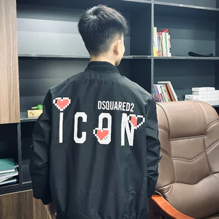 Áo Bomber Dsquared2 ICON Mẫu Phối 3 Trái Tim